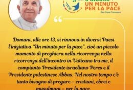 MỘT PHÚT CẦU NGUYỆN CHO HÒA BÌNH CÙNG VỚI ĐỨC THÁNH CHA PHANXICÔ