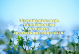 TĂNG TRƯỞNG TRONG SỰ HIỂU BIẾT