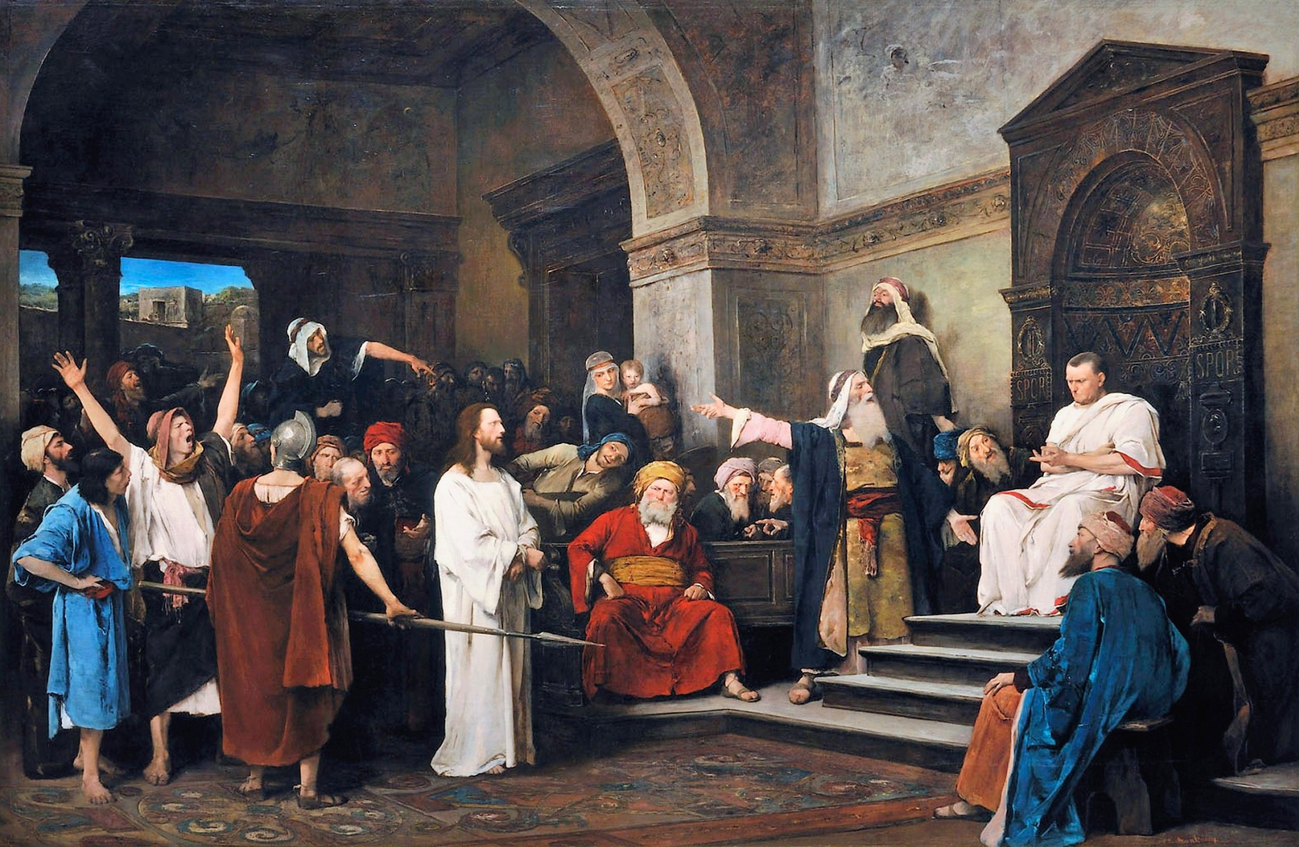 Munkacsy Christ in front of Pilate
